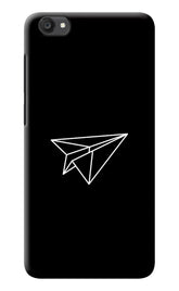 Paper Plane White Vivo Y55s Back Cover